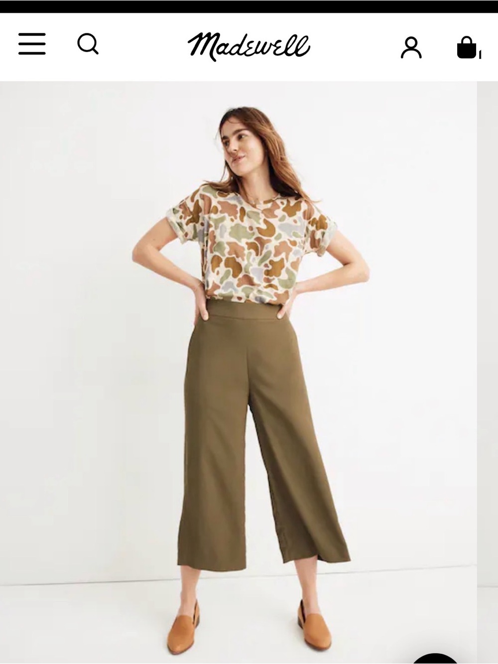 Madewell Olive Culottes